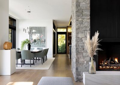 Dining Room in Lake Minnetonka Mountain Modern home