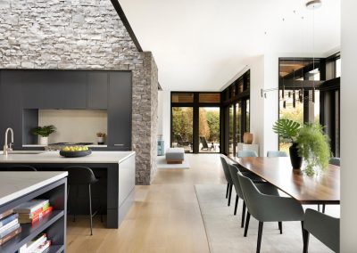 Hallway in Lake Minnetonka Mountain Modern home