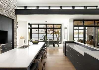 kitchen in Lake Minnetonka Mountain Modern home