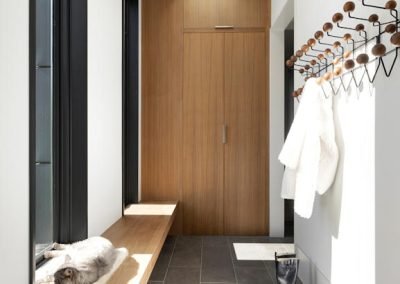mudroom in Lake Minnetonka Mountain Modern home